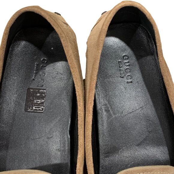 Gucci Sachalian Sport Khaki Suede Driving Loafers‎ 7.5 Men’s main image 9